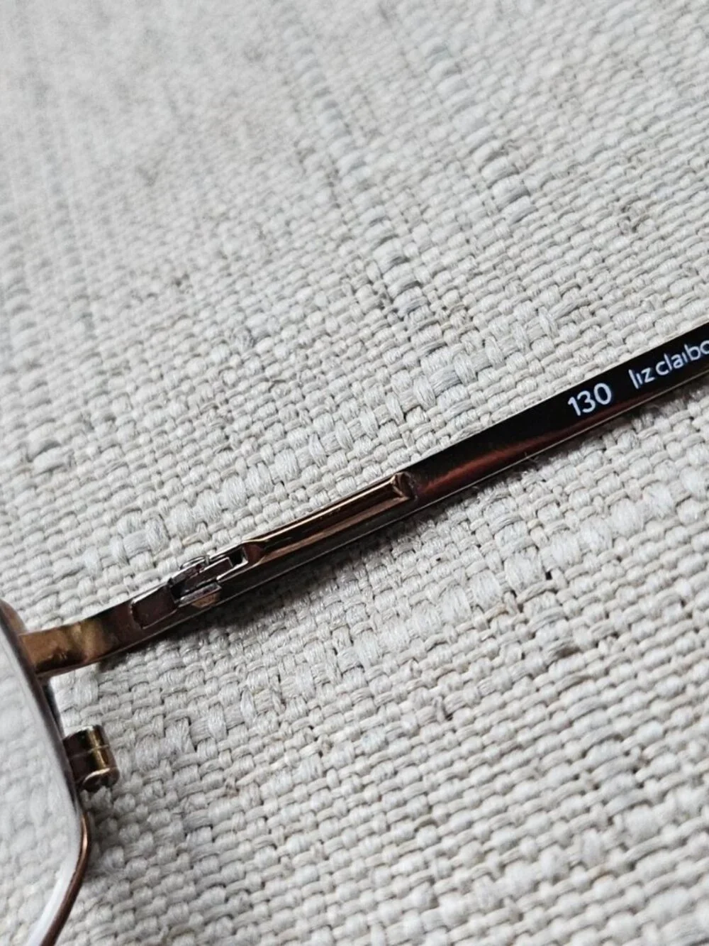 Vintage Liz Claiborne Eyeglasses Frame Gold Tone Eyewear L282 FD2 Glasses